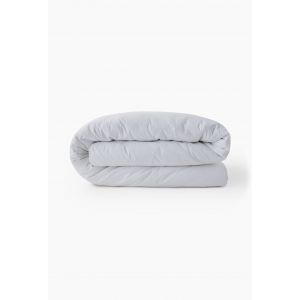 Housse de couette unie seersucker, percale de coton bio GOTS