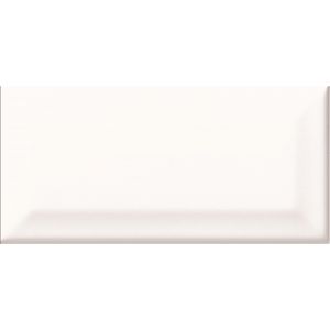 Echantillon carreau de métro BRANCO - Coloris: blanc brillant biseauté