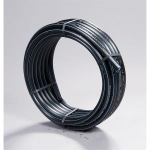 TUBE PE AEP 16B - Tuyau pe bande bleue 16 bars 32x3.6 couronne 100m
