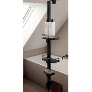 Profilé de douche supports d'accessoires EASY - Coloris noir mat