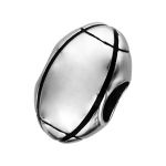 Charms Thabora grand modèle pour homme en acier ballon de rugby patiné