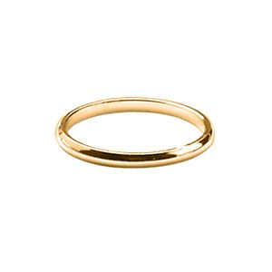 Alliance demi-jonc en vermeil 2mm