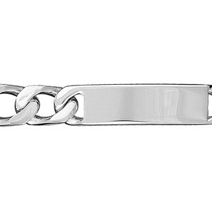 Gourmette en argent maille serrée largeur 14mm et longueur 23cm