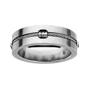 Alliance en acier satiné avec 1 câble et ressorts rigides