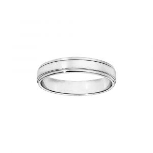 Alliance en argent 4 mm avec bords godrons