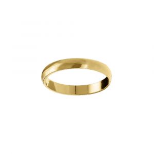 Alliance demi-jonc en vermeil 3mm