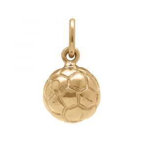Pendentif en plaqu&eacute; or ballon de foot petit mod&egrave;le