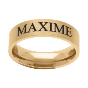 Alliance en acier dor&eacute; jaune ruban 6mm