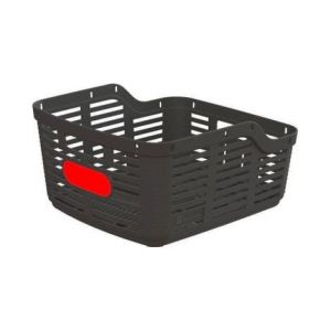 Panier avant plastique zig zag noir 38x34x19