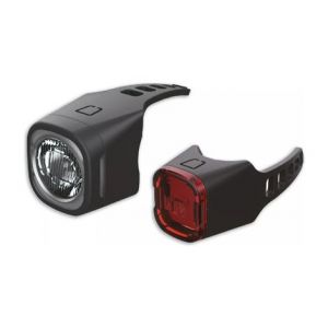 Kit d eclairage rechargeable usb 30 lux phare velo avec feu arriere