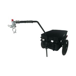Remorque velo 70l bagages remorque velo avec caisse trolley   reflecteurs   noir