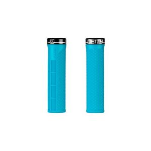 Paire de grips deity lockjaw 132 mm turquoise