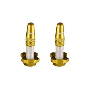 Kit de bouchons en aluminium  x2  et ecrous  x2  ice airflow or