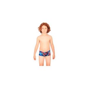Maillot de bain enfant 1 piece mako shorty coral bleu