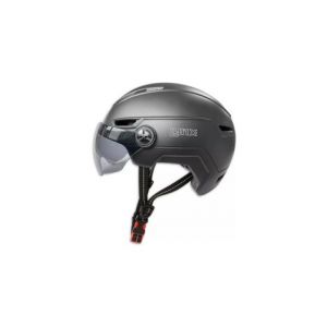 Speed pedelec casque avec visiere   noir  hommes femmes