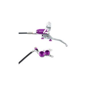 Frein avant hope tech4 v4 argent   violet durite standard