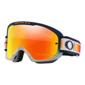 Masque oakley o frame 2 0 pro mtb x troy lee designs blocks   fire iridium   ref   oo7117 24