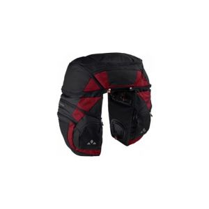Sacoche de porte bagage triple vaude karakorum pro noir carmine