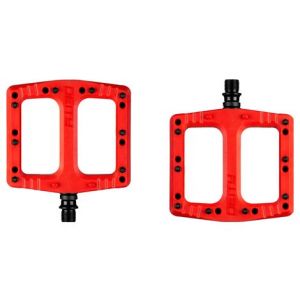 Paire de pedales plates deity deftrap rouge