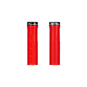 Paire de grips deity knuckleduster 132 mm rouge