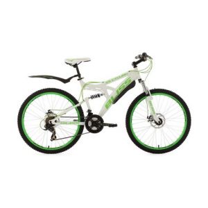 Vtt tout suspendu ks cycling bliss 26   shimano tourney 7v blanc vert