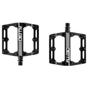 Paire de pedales plates deity black kat noir