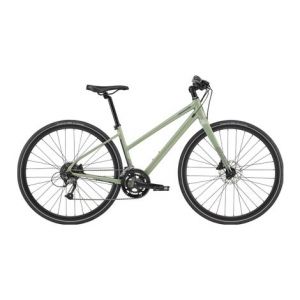 Velo de ville fitness femme cannondale quick women s 3 remixte shimano acera altus 9v 700 mm vert agave