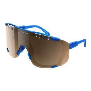 Lunettes poc devour opal blue   verres miroir translucent brown argent