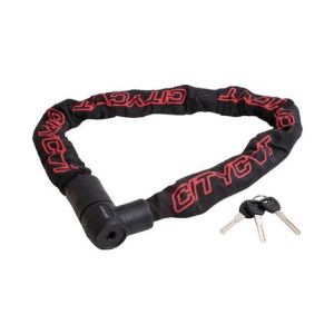 Cadenas a chaine 120 cm noir rouge   art4