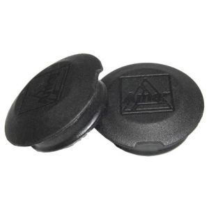 Cache noir pour protection de pedalier de velo   la paire