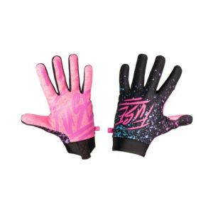 Paire de gants fuse omega turbo rose   noir