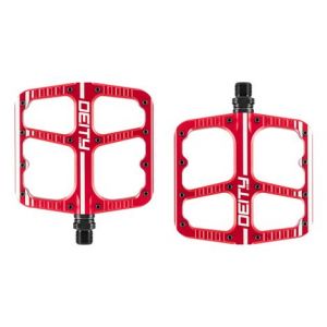 Paire de pedales plates deity flat trak rouge