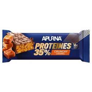 Barre hyperproteinee apurna crunchy caramel 45g