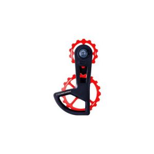 Chape de derailleur cyclingceramic ospw race 14 19t pour derailleurs shimano ultegra   ultegra di2 et dura ace   dura ace di2 11 12v rouge