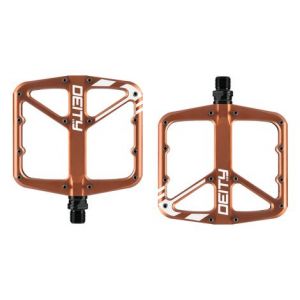 Paire de pedales plates deity supervillain bronze