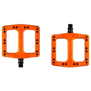 Paire de pedales plates deity deftrap orange