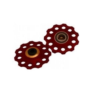 Ice galets de derailleur rouge x 2 9 10v