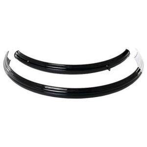 Jeu de garde boue pour velo hollandais en acier 28 pouces noir