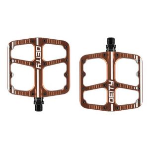 Paire de pedales plates deity flat trak bronze