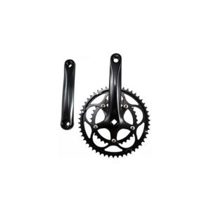 Pedalier route compact 50 34d l170 lasco noir alu 8 9 10v  axe carre 111mm