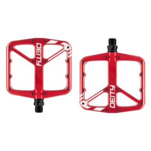 Paire de pedales plates deity supervillain rouge