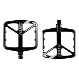 Paire de pedales plates deity supervillain noir