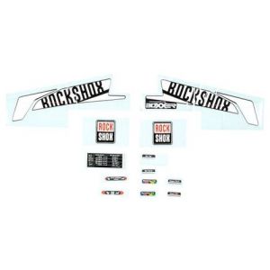Kit stickers rockshox boxxer 26 27 5   blanc   noir