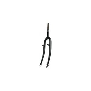 Fourche vtt 26  acier noire filetee 1  v brake a tasseaux