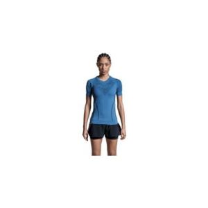 Maillot manches courtes x bionic twyce race bleu noir femme