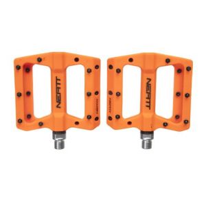 Paire de pedales plates neatt composite 8 picots orange