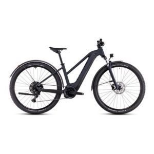Vtt electrique semi rigide cube reaction hybrid performance 500 allroad trapeze shimano cues 9v 500 wh 27 5   noir night 2025