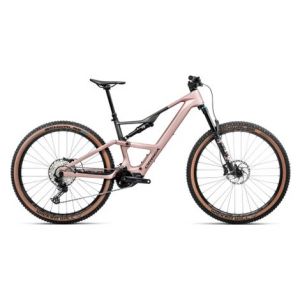 Vtt electrique tout suspendu orbea rise sl m20 12v 630 wh shimano 85 nm 29   rose desert gris carbon raw 2025