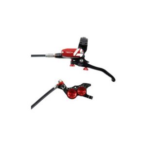 Frein arriere hope tech4 v4 noir   rouge durite standard
