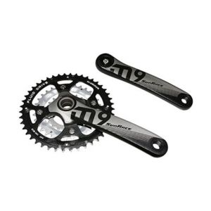 Pedalier vtt sunrace 9 10v  ms954 alu noir 175mm 44 32 22 integre avec cuvette